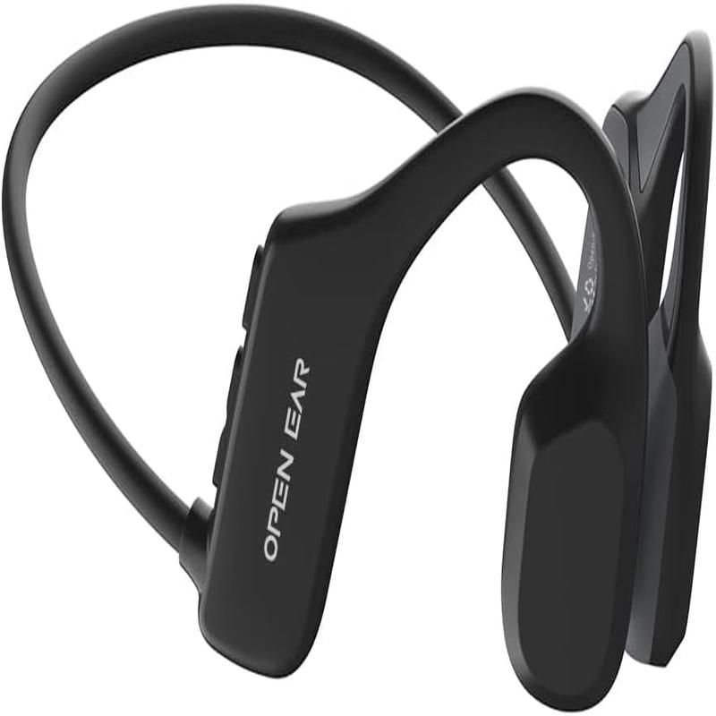 OPN Sound Mercato Bluetooth Open-Ear Neckband Headphones with Microphone, Black
