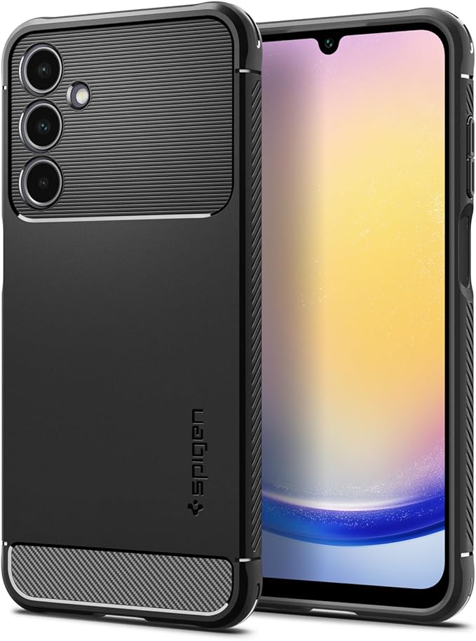 Spigen Rugged Armor Designed for Galaxy A25 5G Case (2024) - Matte Black