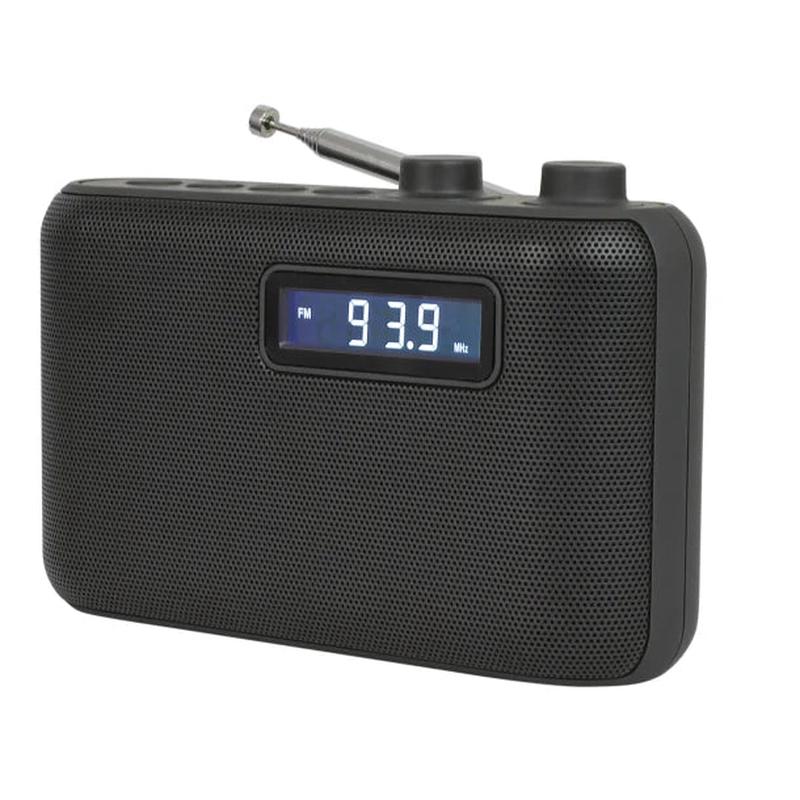 JENSEN Portable AM/FM Digital Radio with Telescoping Antenna, Black, SR-50