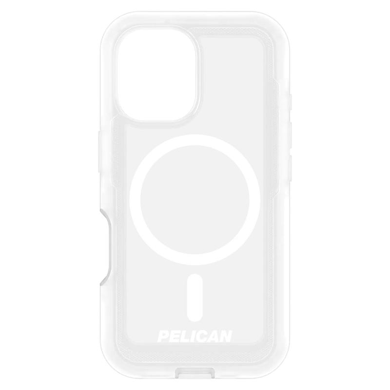 Pelican - Voyager MagSafe Case with Holster for Apple iPhone 16 Plus - Clear
