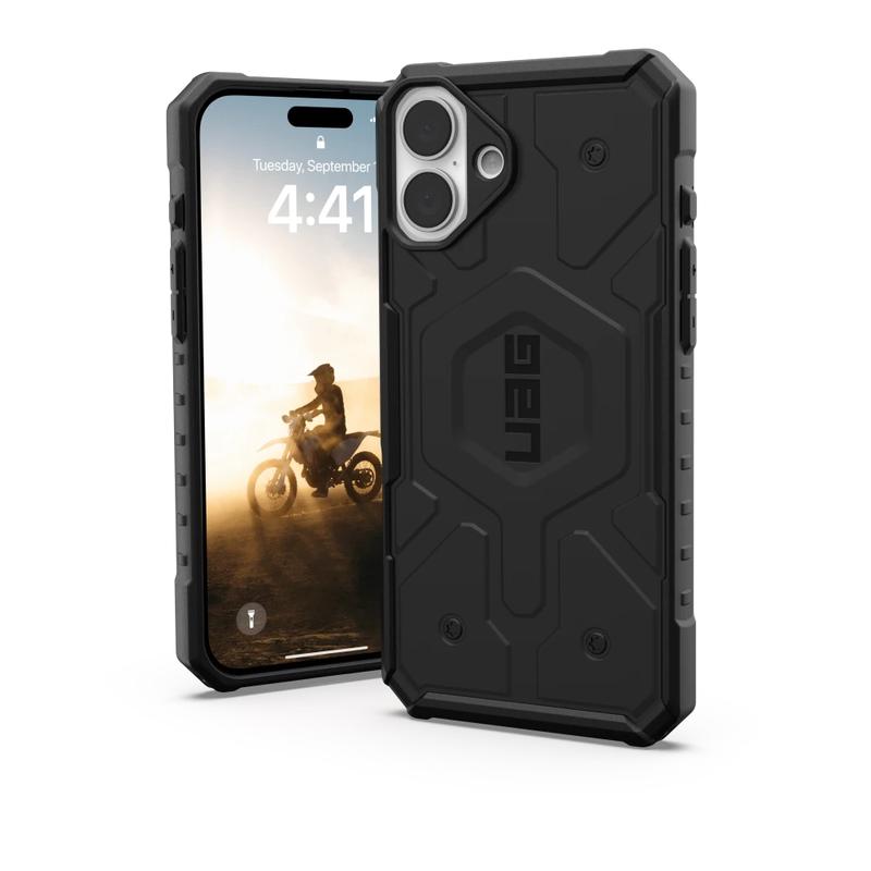 Urban Armor Gear (UAG) - Pathfinder Clear MagSafe Case for Apple iPhone 16 Plus - Black