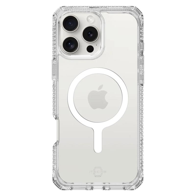ITSKINS - Hybrid_R Clear MagSafe Case for Apple iPhone 16 Pro