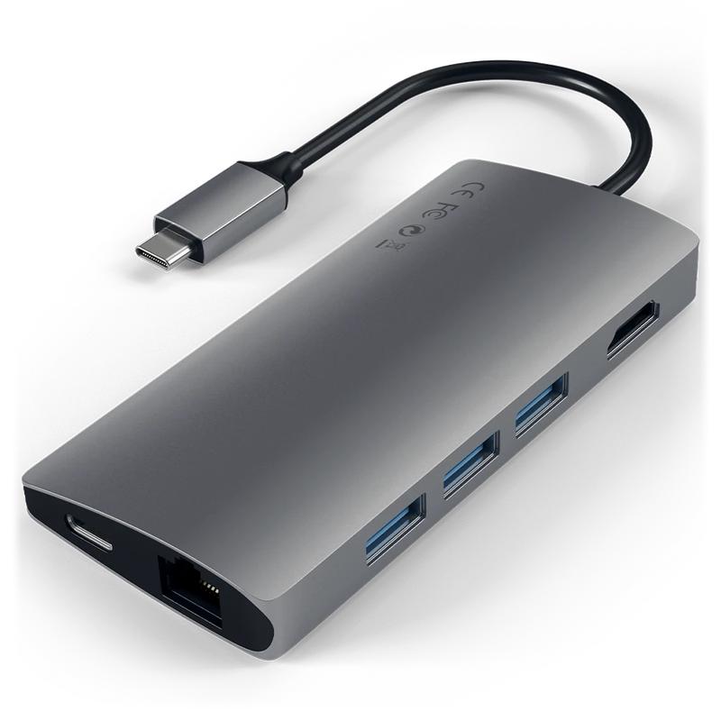 Satechi - Type C to Multi Port Adapter 4K Ethernet V2 - Space Gray