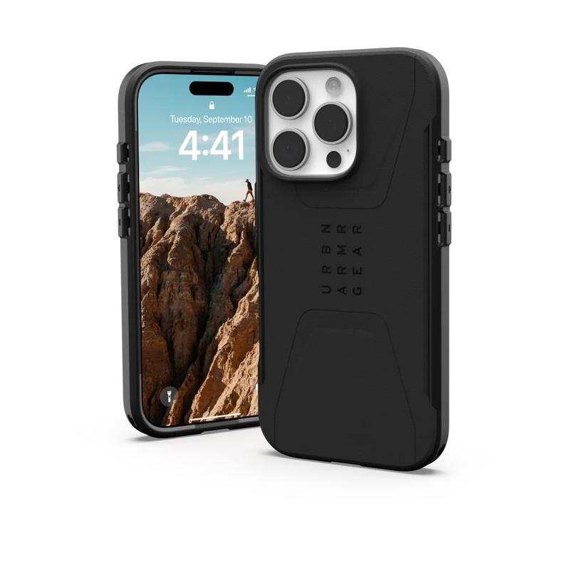 Urban Armor Gear (UAG) - Civilian MagSafe Case for Apple iPhone 16 Pro - Black