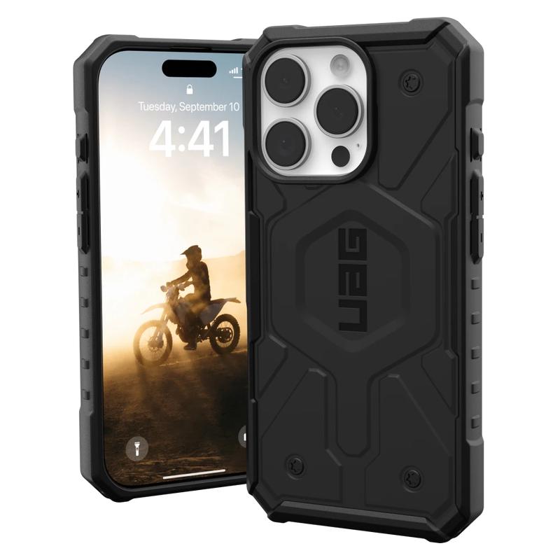 Urban Armor Gear (UAG) - Pathfinder Clear MagSafe Case for Apple iPhone 16 Pro - Black