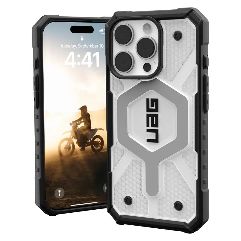 Urban Armor Gear (UAG) - Pathfinder Clear MagSafe Case for Apple iPhone 16 Pro Max - Ice