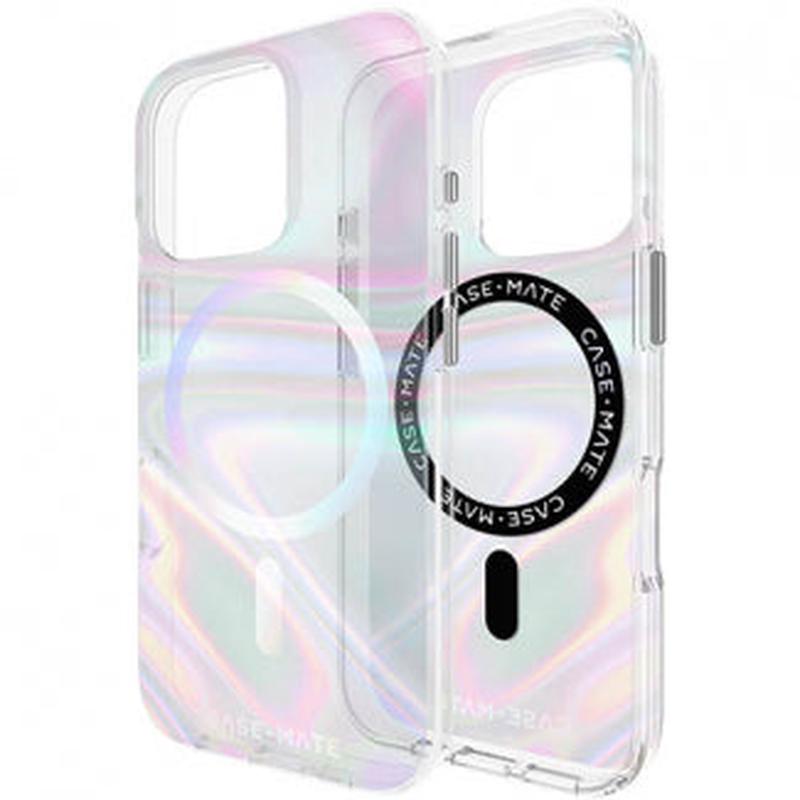 Case-Mate - Soap Bubble MagSafe Case for Apple iPhone 16 Pro - Iridescent