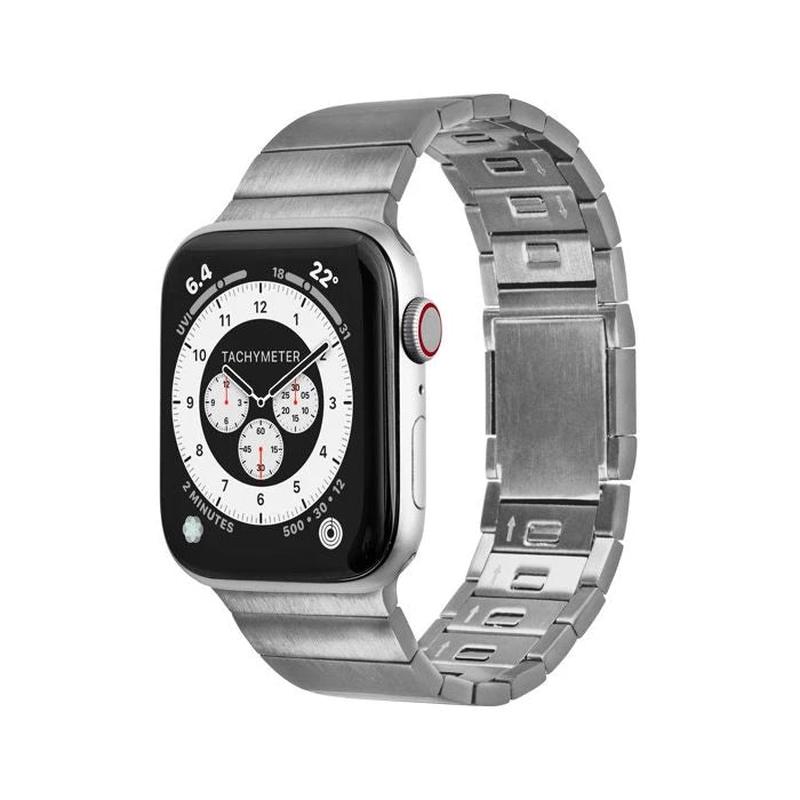 LAUT Links 2.0 Stainless Steel Apple Watch 42mm / 44mm / 45mm / 49mm Silver