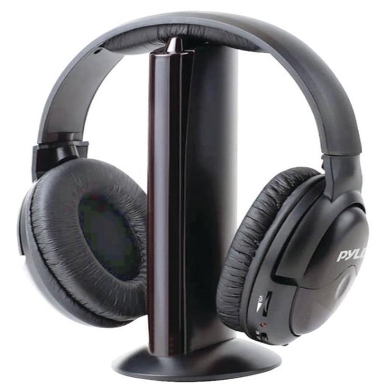 Pyle Professional 5-in-1 Wireless Headphone System with Microphone