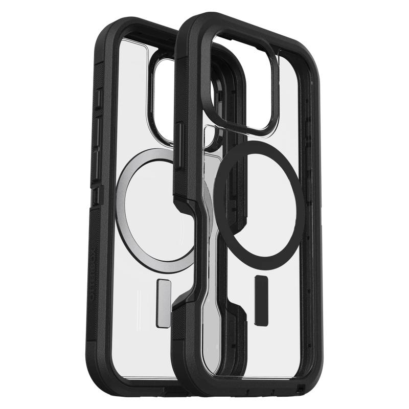 OtterBox - Defender Pro XT Clear MagSafe Case for Apple iPhone 16 Pro - Dark Side