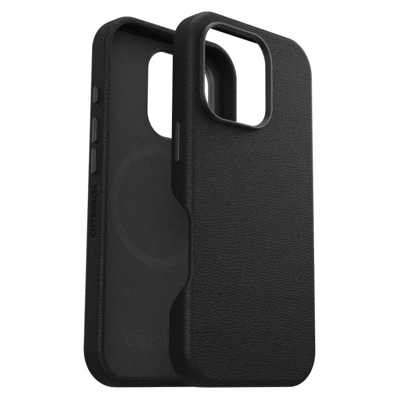 OtterBox - Symmetry Cactus Leather MagSafe Case for Apple iPhone 16 Pro Max - Noir Ash