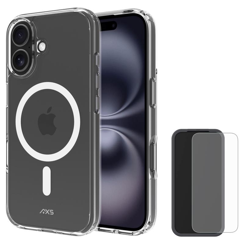 AXS - Ultra Clear MagSafe Case with ARMORGlass Pack for Apple iPhone 17 Series