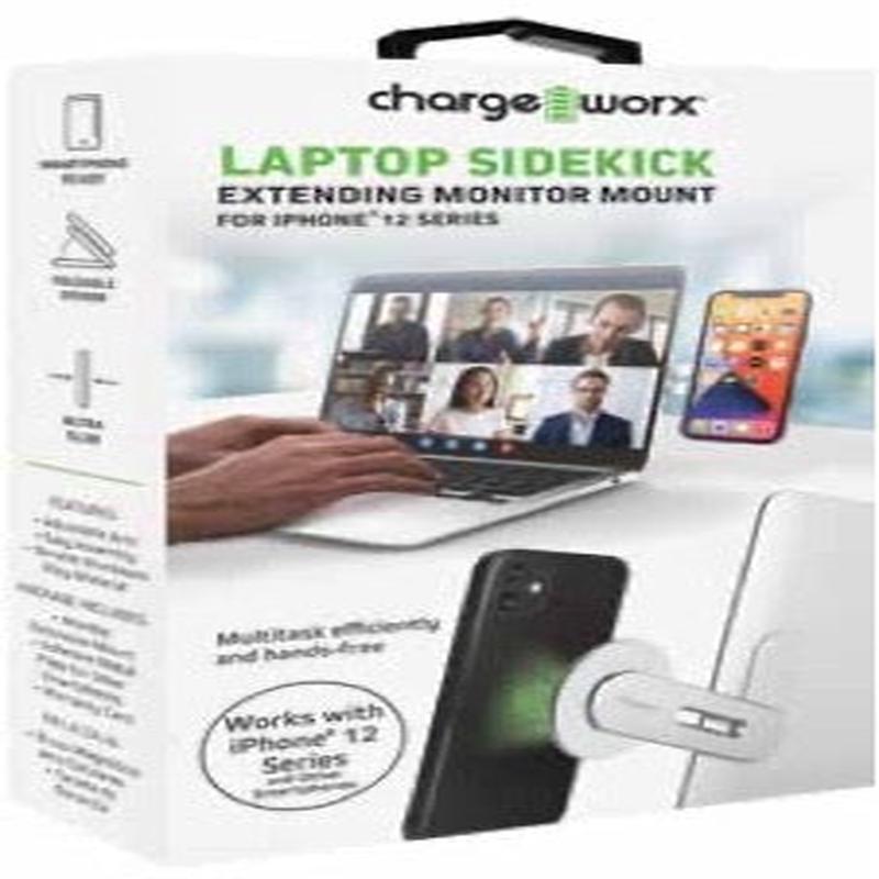 Chargeworx LAPTOP SIDEKICK EXTENDING MONITOR MOUNT FOR IPHONE