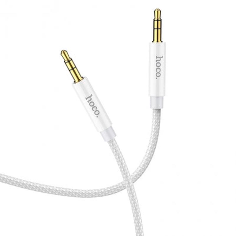 HOCO UPA19 1M Dual 3.5mm AUX Audio Cable Silver
