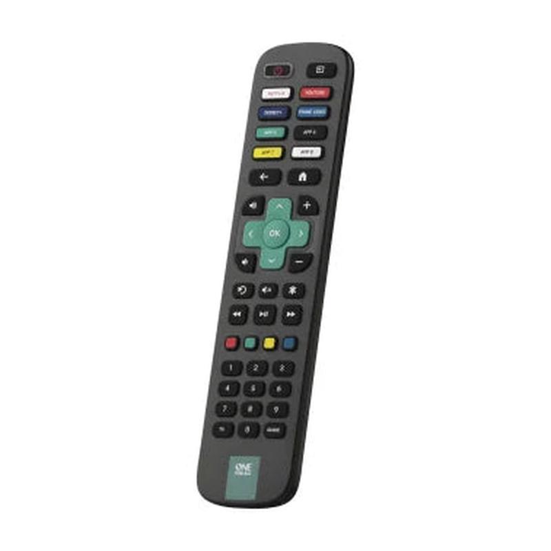 One For All Replacement Remote for Roku TVs, Black