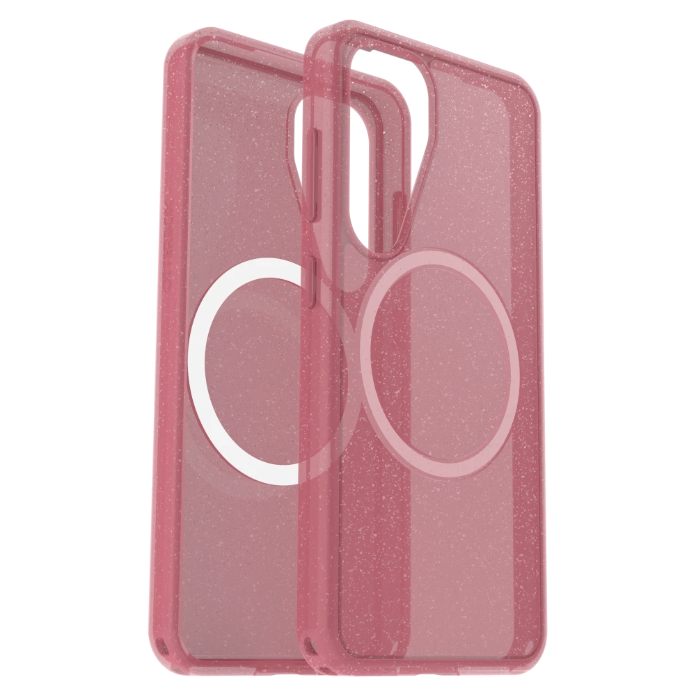 OtterBox - Symmetry Clear Magnetic Case for Samsung Galaxy S25 - Foxberry Pink