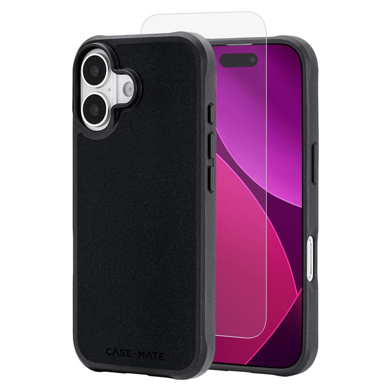 Case-Mate - Protection Pack Tough MagSafe Case and Glass Screen Protector for Apple iPhone 17 - Black