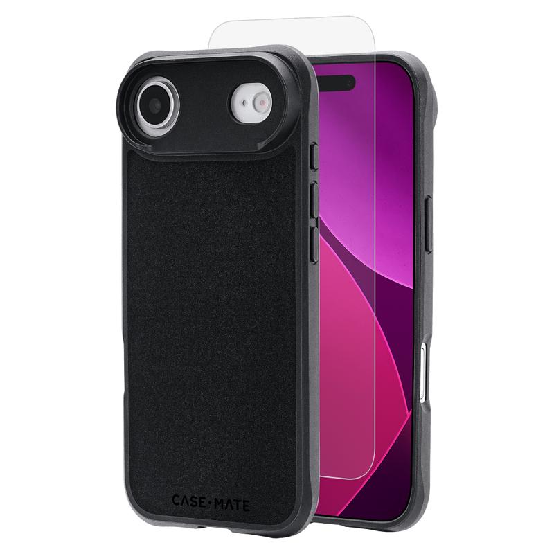 Case-Mate - Protection Pack Tough MagSafe Case and Glass Screen Protector for Apple iPhone Air - Black