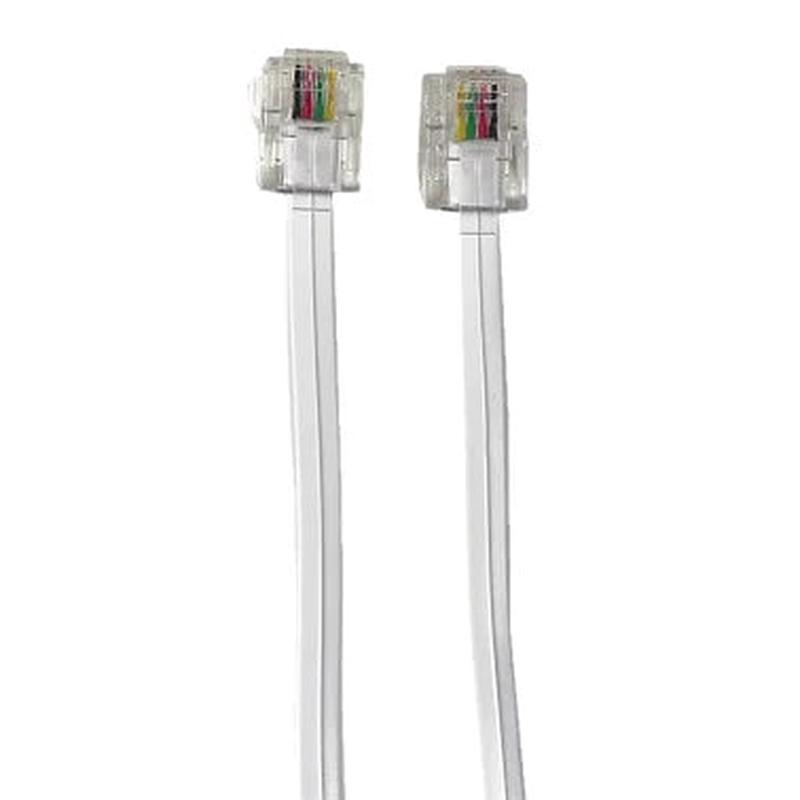 RCA Phone Line Cord 7ft (White)
