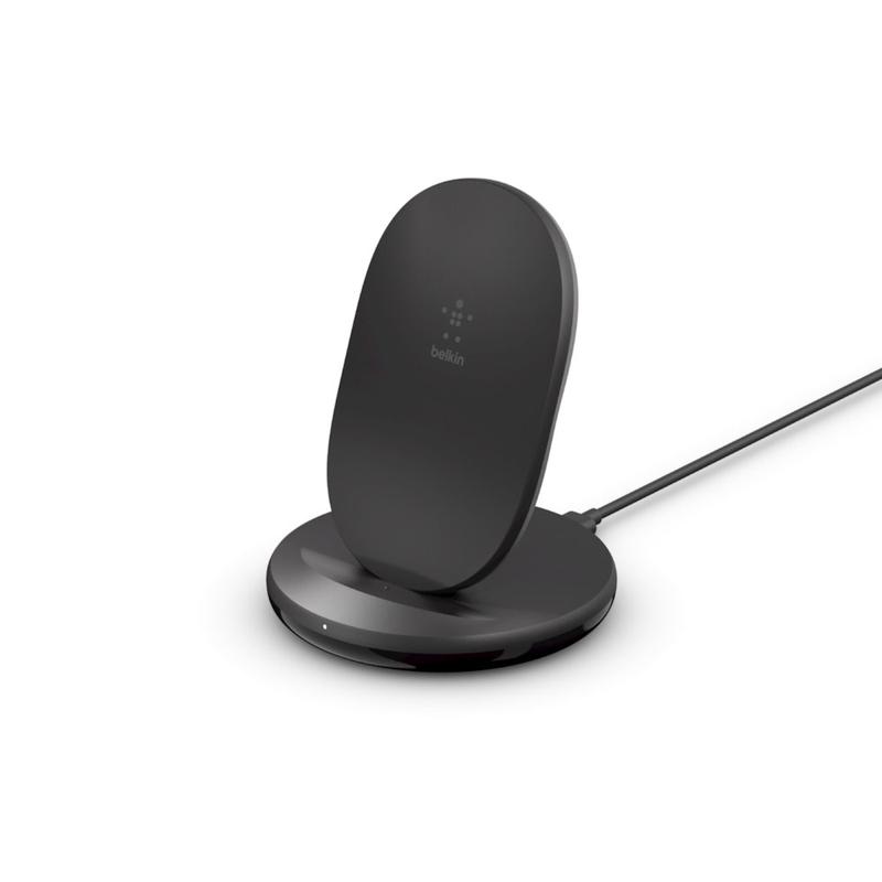 Belkin - BOOSTCHARGE - Wireless Charging Stand 15W and QC 3.0 Wall Charger 24W - Black