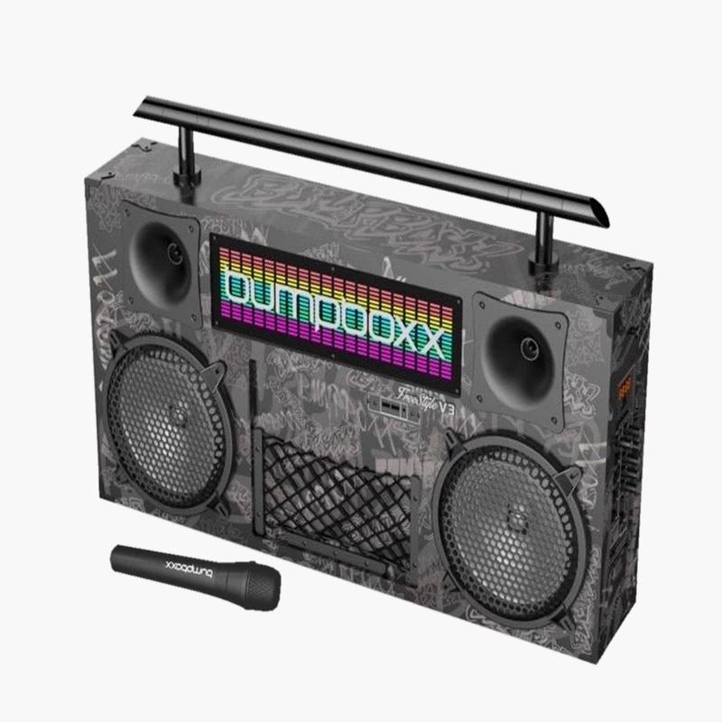 Bumpboxx Freestyle V3S Bluetooth Boombox - BBG Black Graffiti