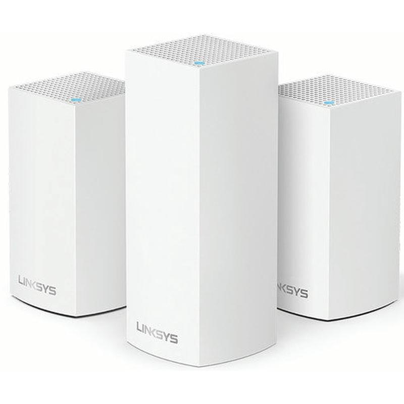 Linksys Velop Wireless AC-4800 Tri- and Dual-Band Whole Home Mesh Wi-Fi System (3 Units, White)