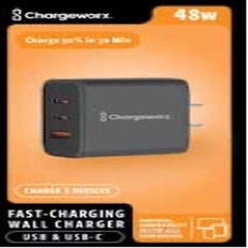 Chargeworx 48W 2 USB-C & 1 USB-A Wall Charger