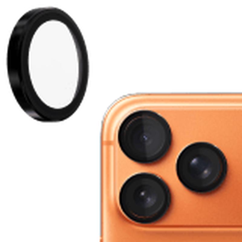 Gadget Guard - Glass Camera Lens Protector for Apple iPhone 17 Pro / iPhone 17 Pro Max / iPhone 16 Pro / iPhone 16 Pro Max - Black