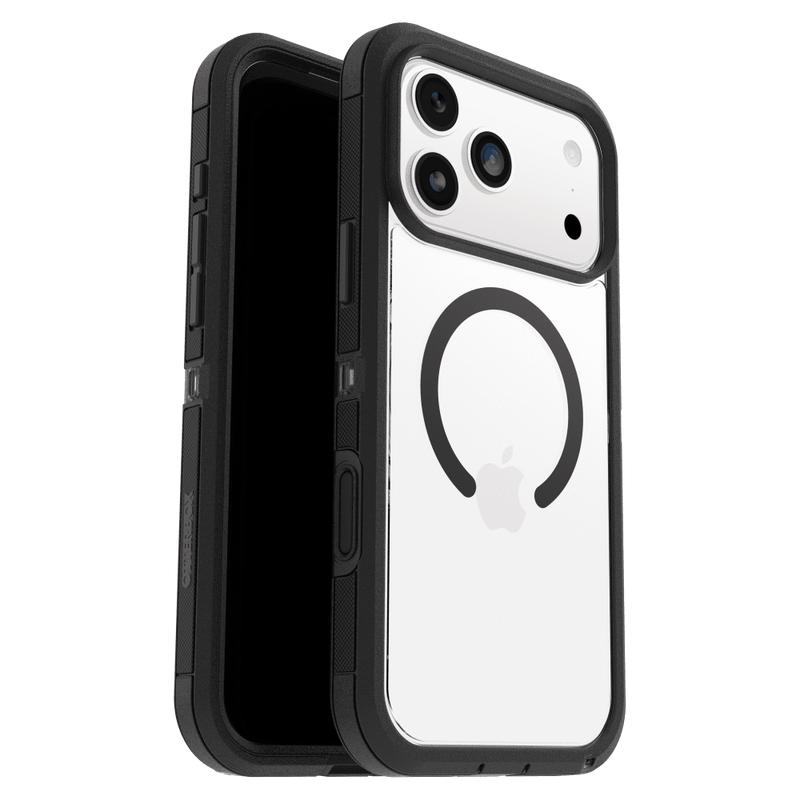 OtterBox - Defender XT Pro Clear MagSafe Case with Camera Control for Apple iPhone 17 Pro Max - Dark Side