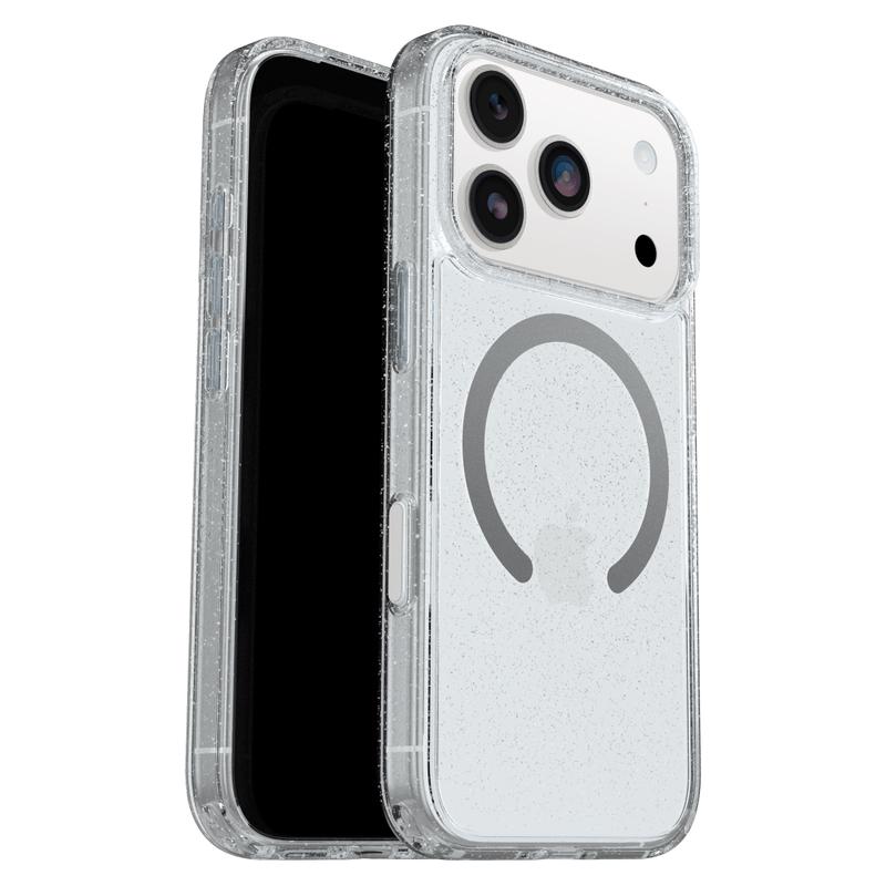 OtterBox - Symmetry Clear MagSafe Case with Camera Control for Apple iPhone 17 Pro - Stardust 3.0