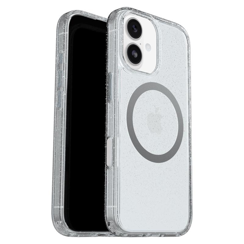 OtterBox - Symmetry Clear MagSafe Case with Camera Control for Apple iPhone 17 - Stardust 3.0