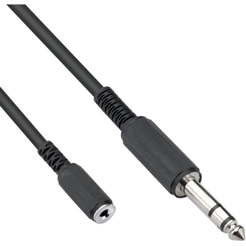 Pearstone 3.5mm Mini Female to 1/4" Male Stereo Audio Extension Cable