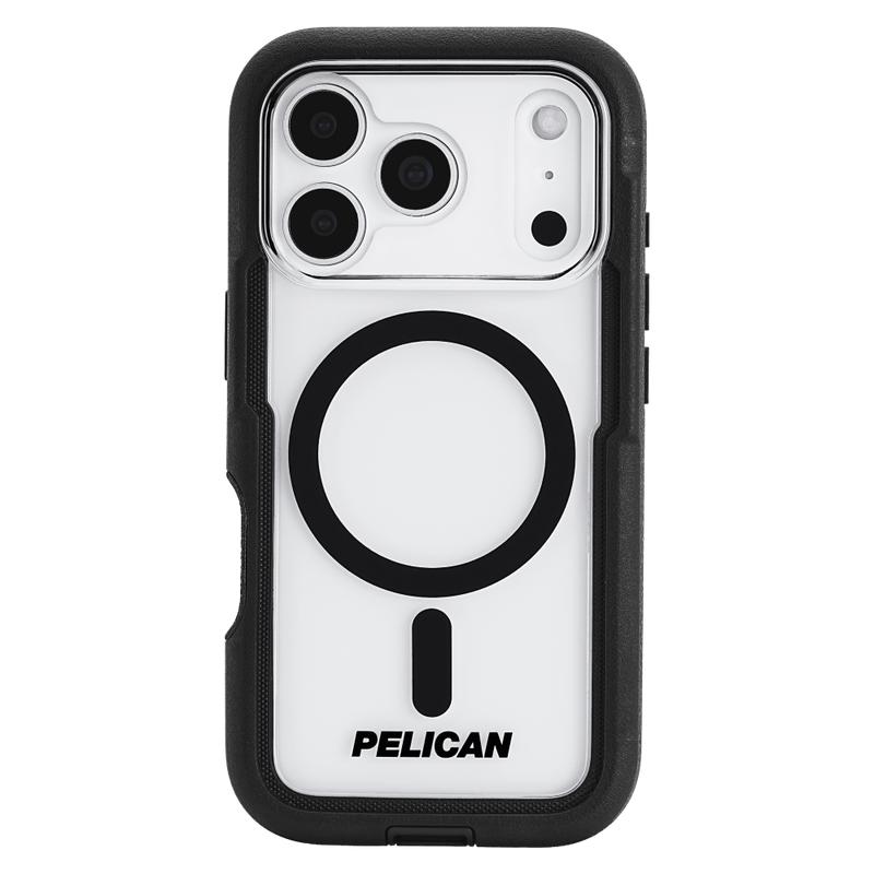 Pelican - Voyager MagSafe Case with Holster for Apple iPhone 17 Pro Max - Black and Clear