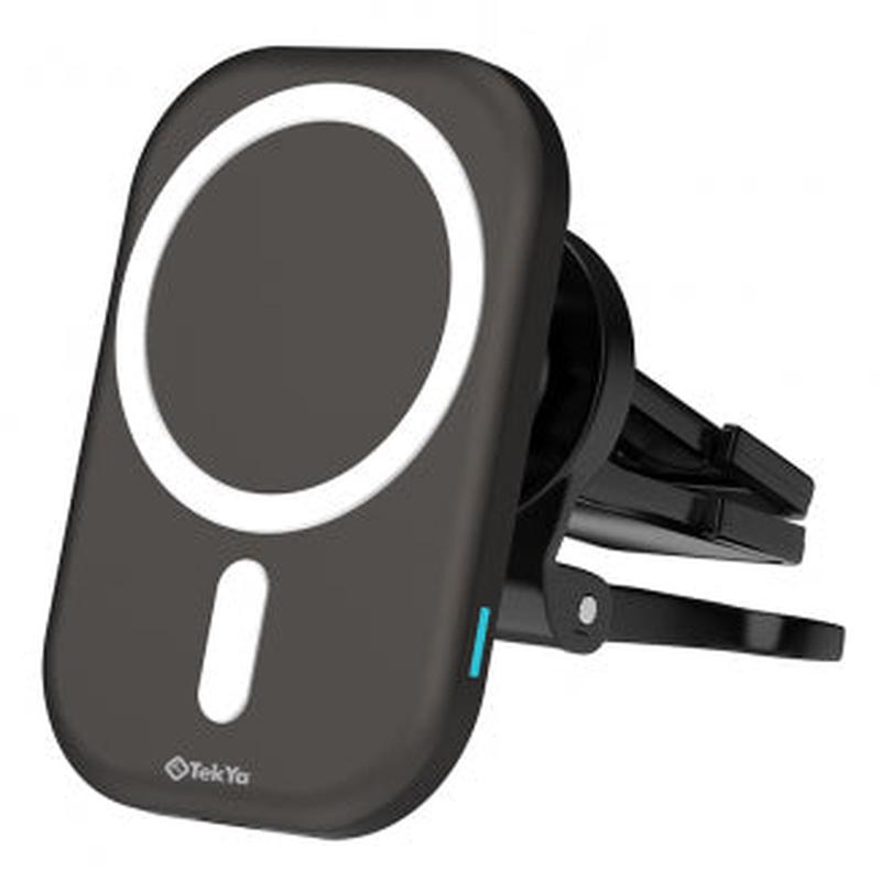 TekYa Qi MagMount 3 in 1 Fast Magnetic Wireless Car Charger Dash and Vent Mount