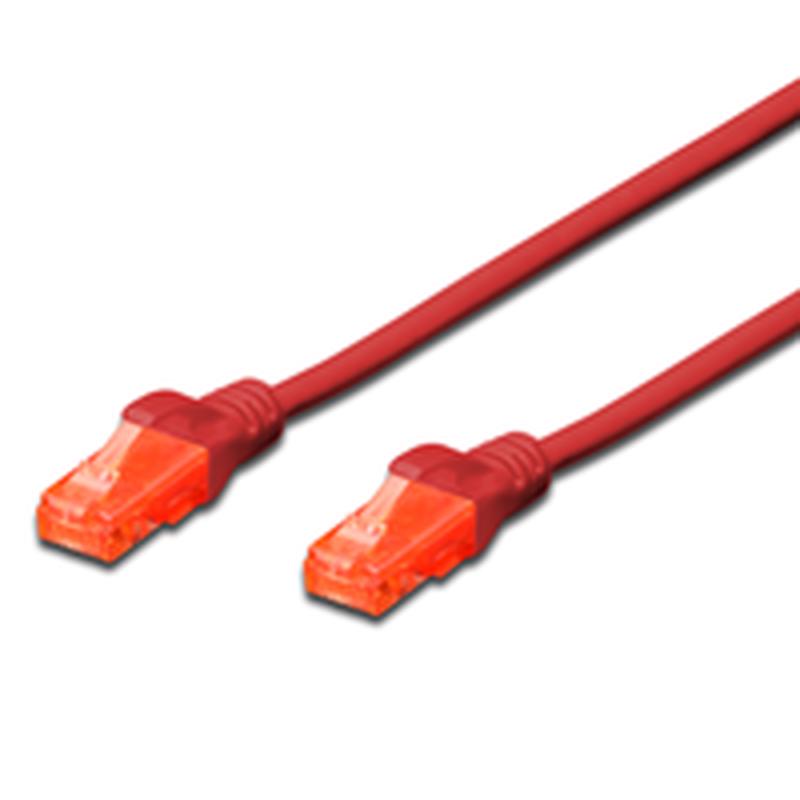 Digitus UTP CAT6 Patch Lead - 5M Red