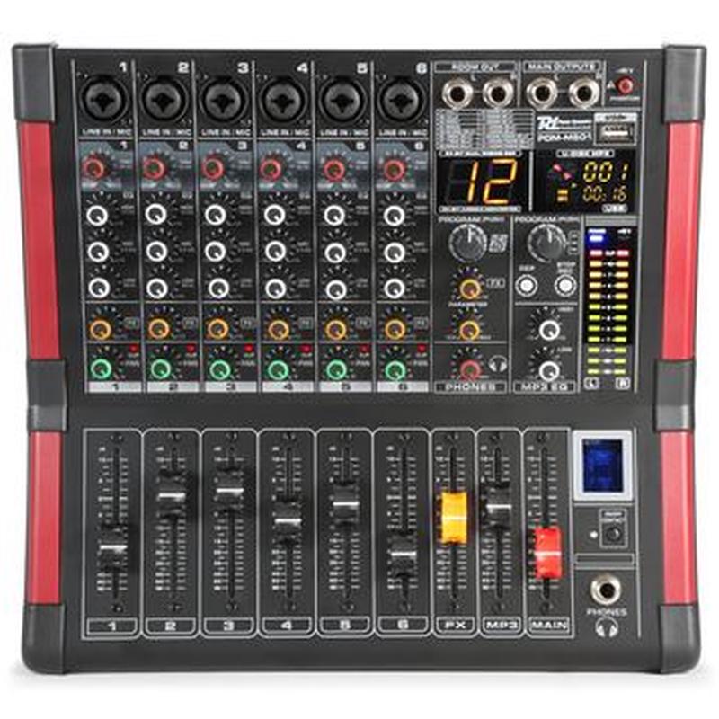 Power Dynamics 6 Channel Music Mixer - USB/Bluetooth