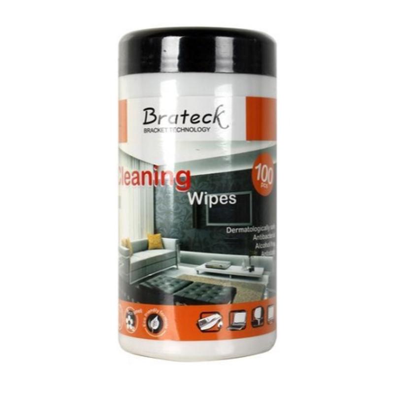BRATECK 100pc LCD Cleaning Wipes