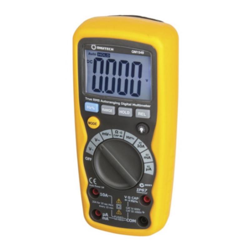 Cat IV IP67 True RMS Autoranging Digital Multimeter