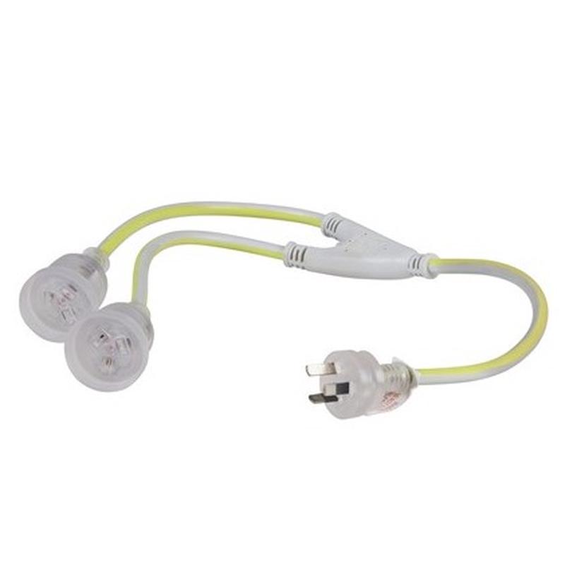 Heavy Duty Dual Output Extension Cable 10A