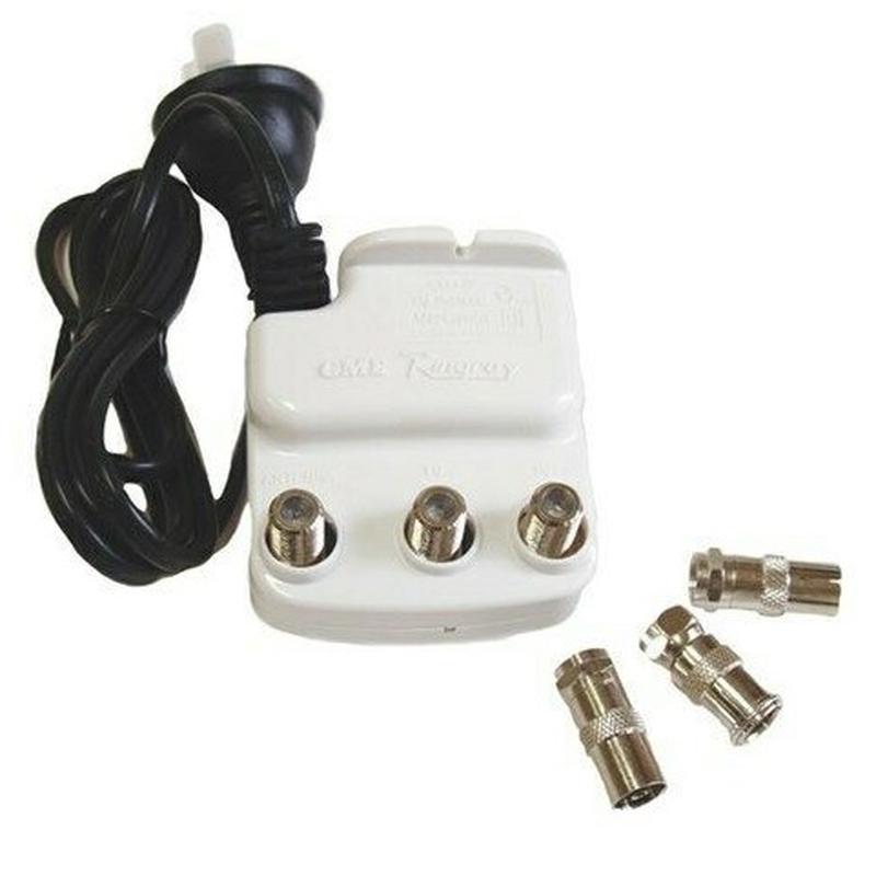 Kingray 2-Way Indoor TV Amplifier/Splitter