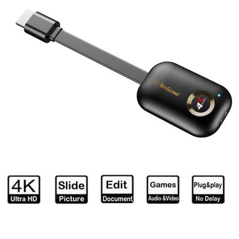 Mirascreen G9 Plus 2.4G 4K Wireless WiFi Miracast Dongle 5G