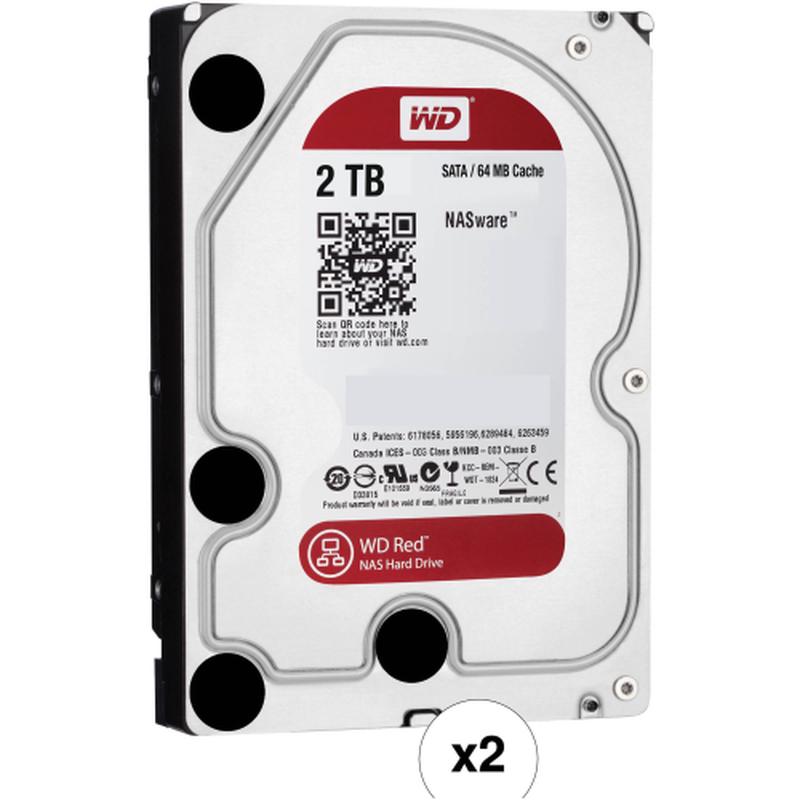 WD SATA 3.5" 2TB Intellipower 64MB NAS HDD - Red