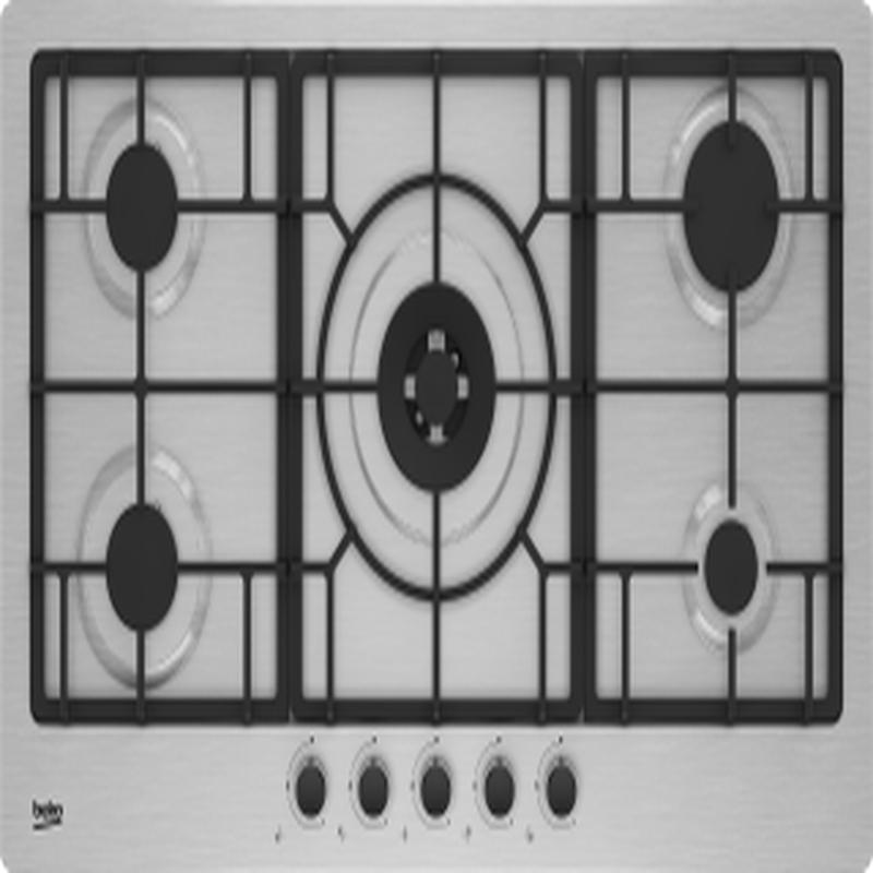 Beko 5 Cooking Zone Built-In Gas Cooktop - S/S