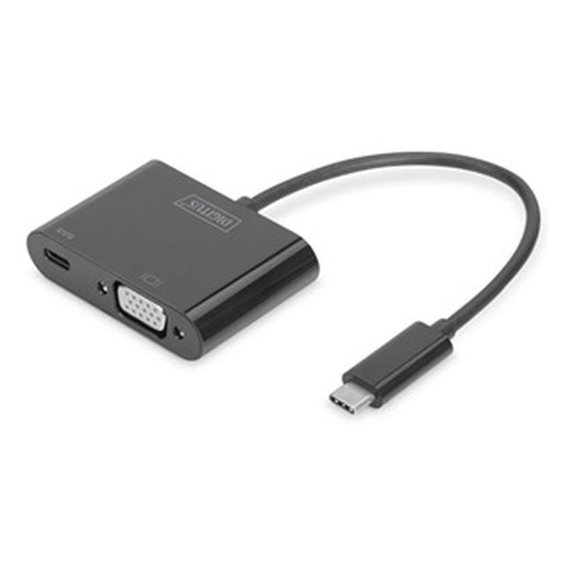 Digitus USB Type-C (M) to VGA (F) Adapter Cable with Power Delivery