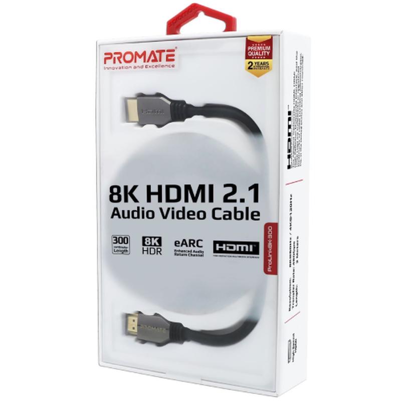 PROMATE 3m HDMI 2.1 Full Ultra HD Audio Video Cable