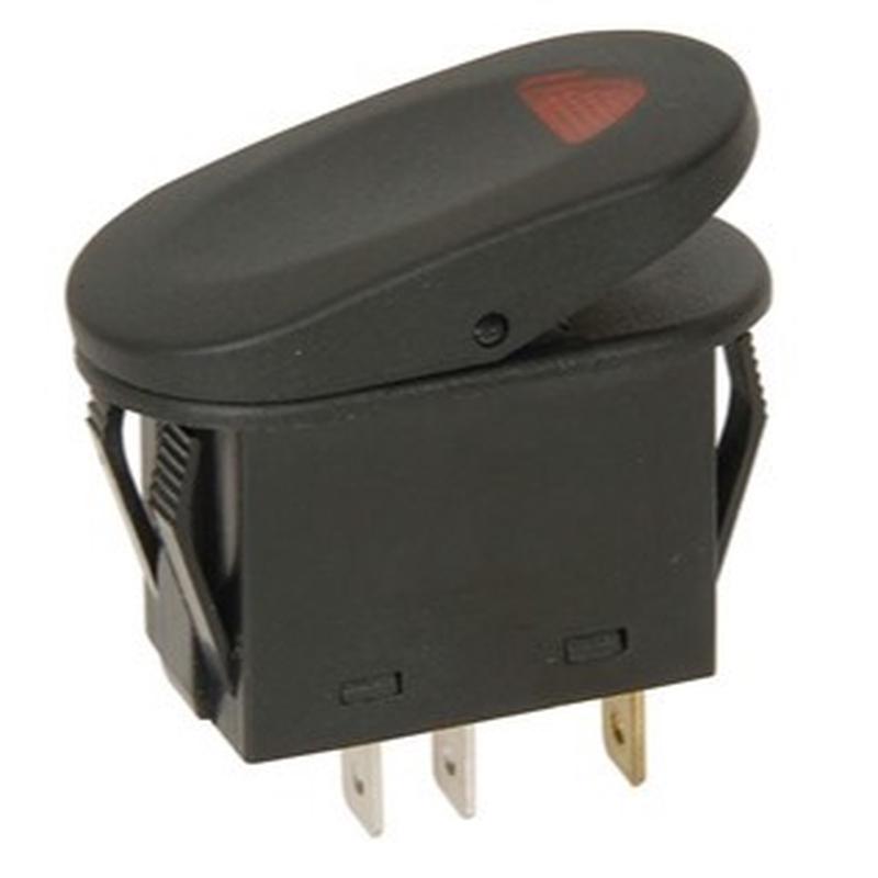 Rocker Switch 12VDC 20A SPST IP56 Rated Illuminated