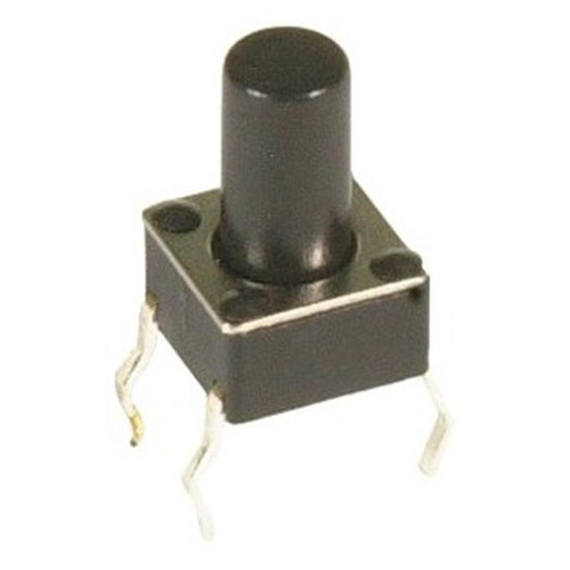 Tactile Switch 12VDC 50mA SPST 6mm Micro