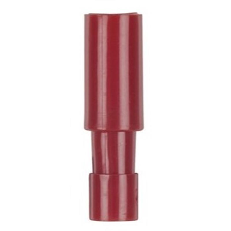 Connector QC 4mm Bullet Socket Red - 50 Pack