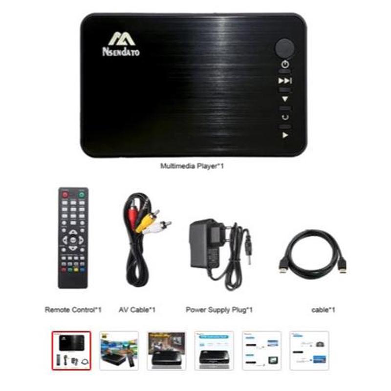 Mini Full HD 1080P USB External HDD Media Player