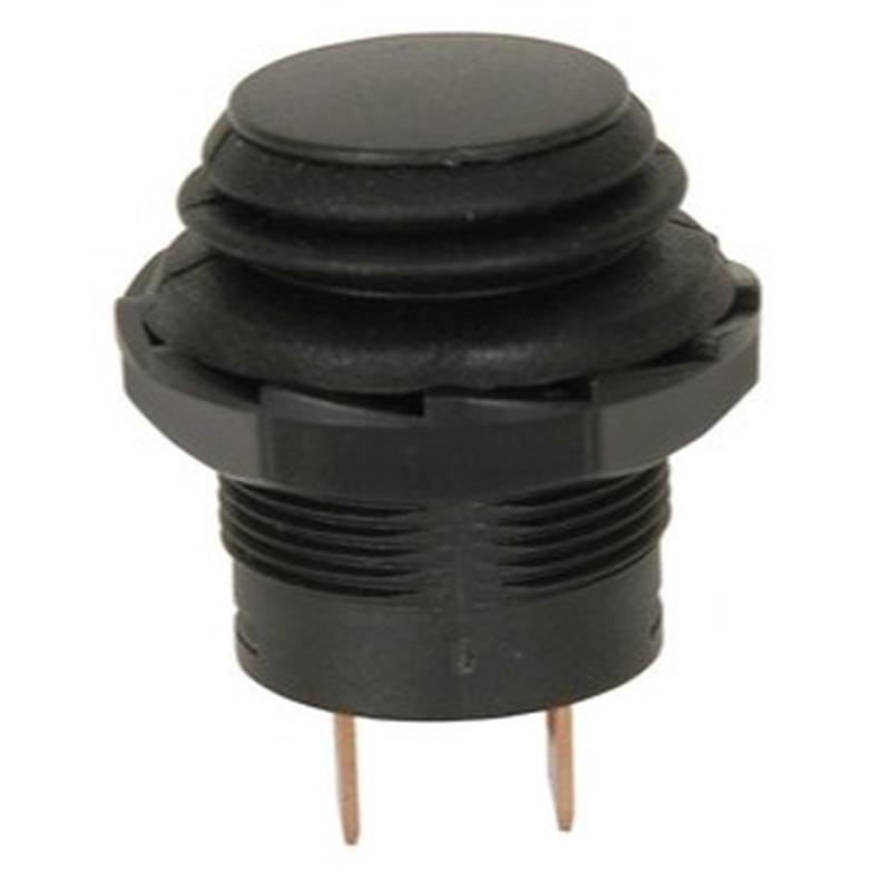 Pushbutton Switch 14V 10A SPST IP65 ON/OFF Black
